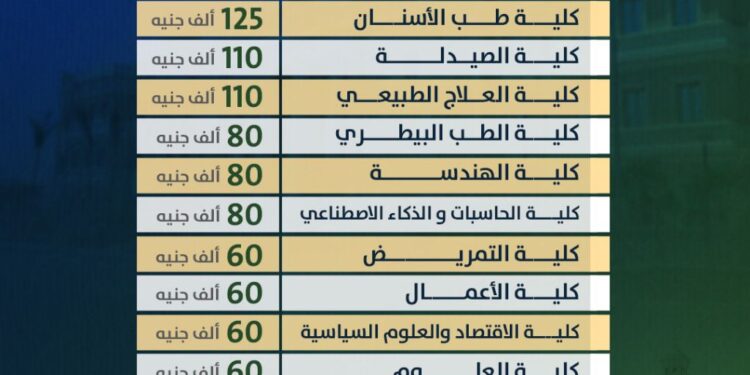 جامعة القاهرة الأهلية تعلن المصروفات الدراسية للعام الجامعي 2025/2026
